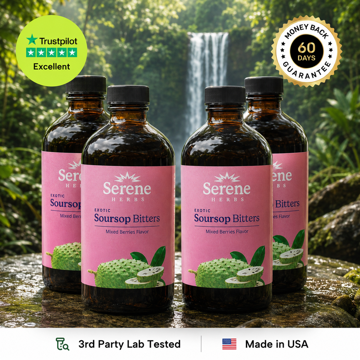 Soursop Bitters: Mixed Berries Flavor