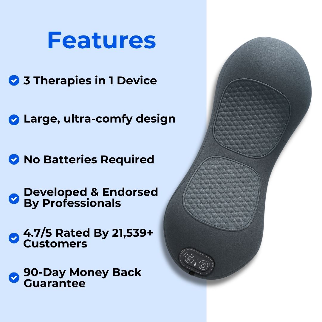 Triple Fusion Back Massager features