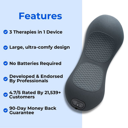 Triple Fusion Back Massager features