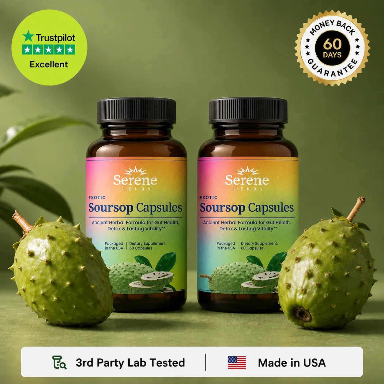 Soursop Capsules: Daily Holistic Blend