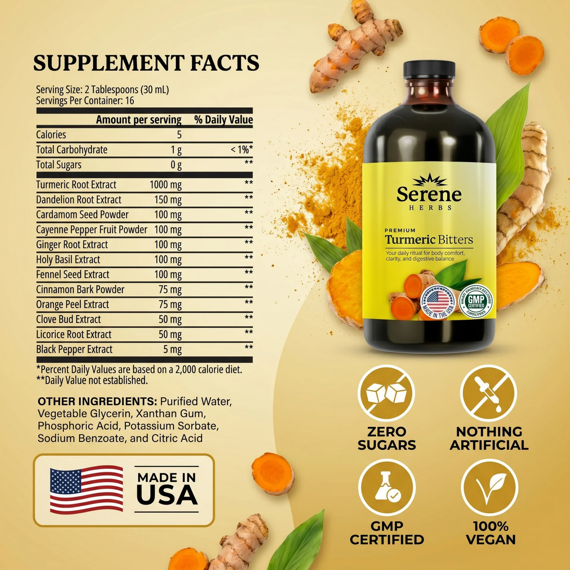 Turmeric Bitters - Liquid Joint & Inflammation Support